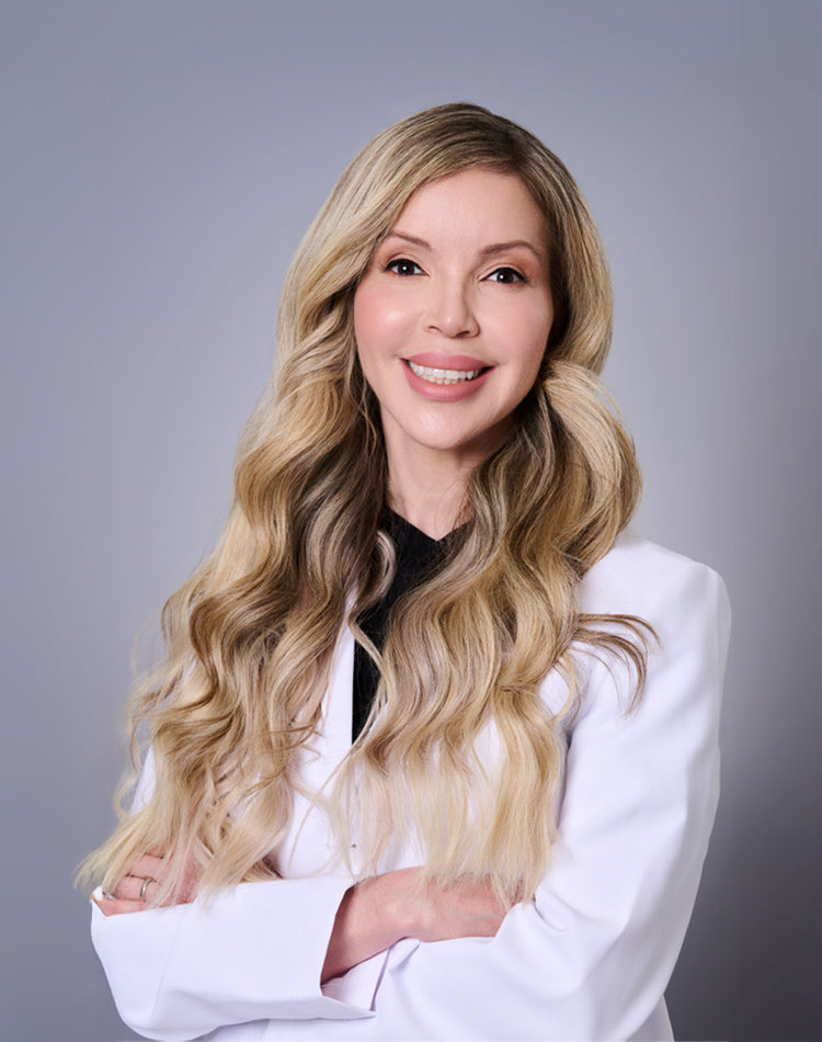 Headshot of a woman in a lab jacket