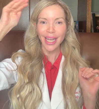 Dr. Colombo explaining the Normal Skincare Kit Routine